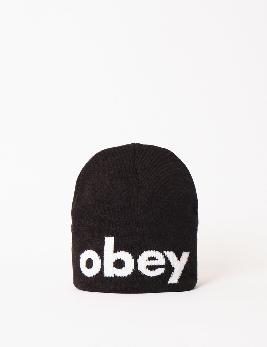 Obey Lowercase Beanie Hat Black I Urban Excess. URBAN EXCESS