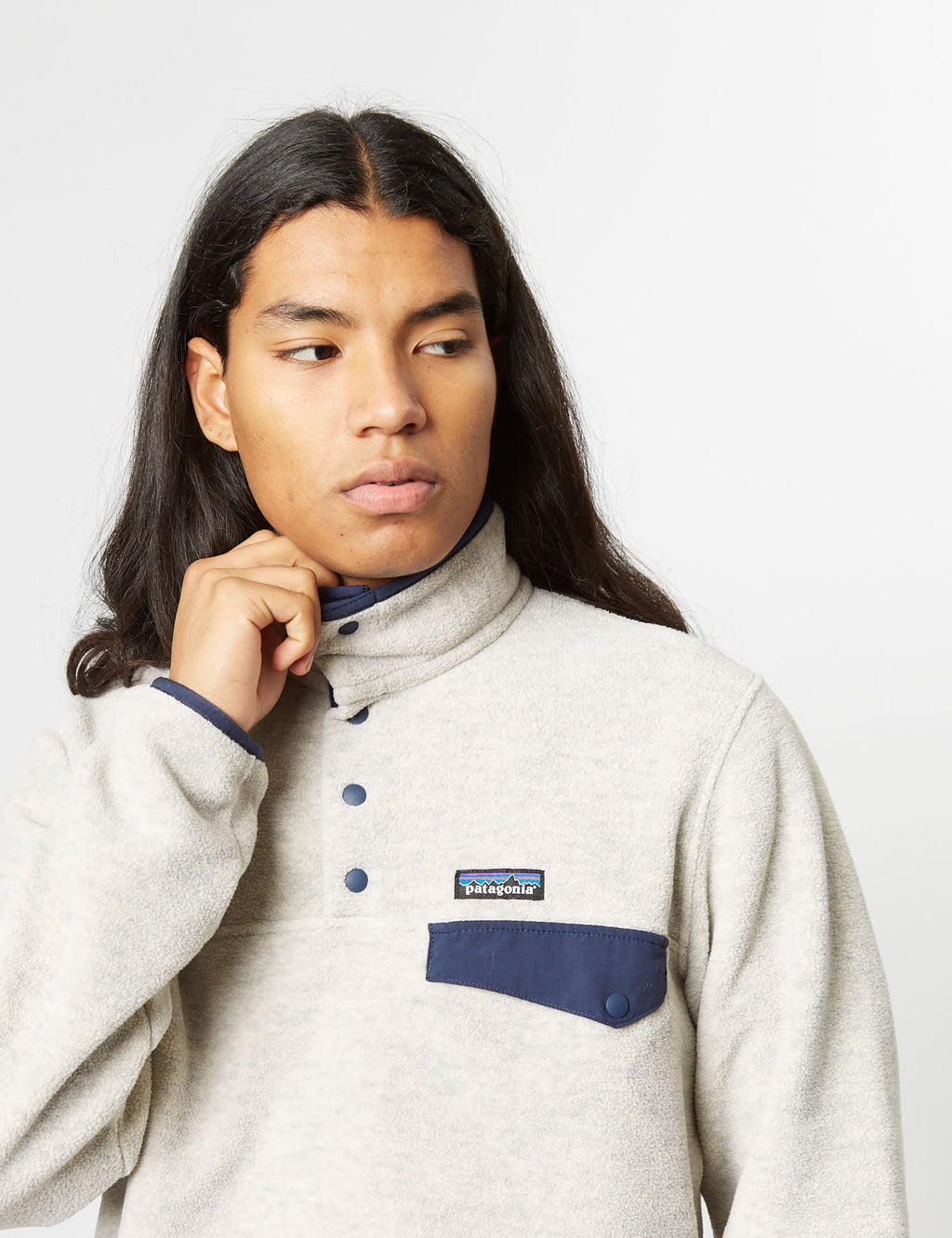 Patagonia oatmeal heather fleece discount