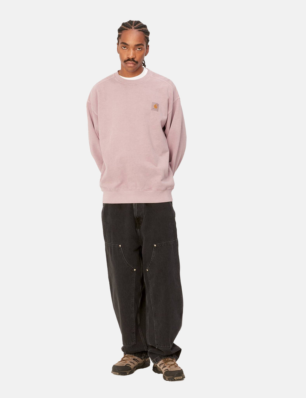 carhartt wip vista sweatshirt glassy pink
