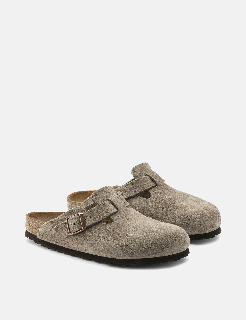 専用 BIRKENSTOCK BOSTON BS TAUPE 36 Boston Soft Footbed Suede Leather in Color Taupe