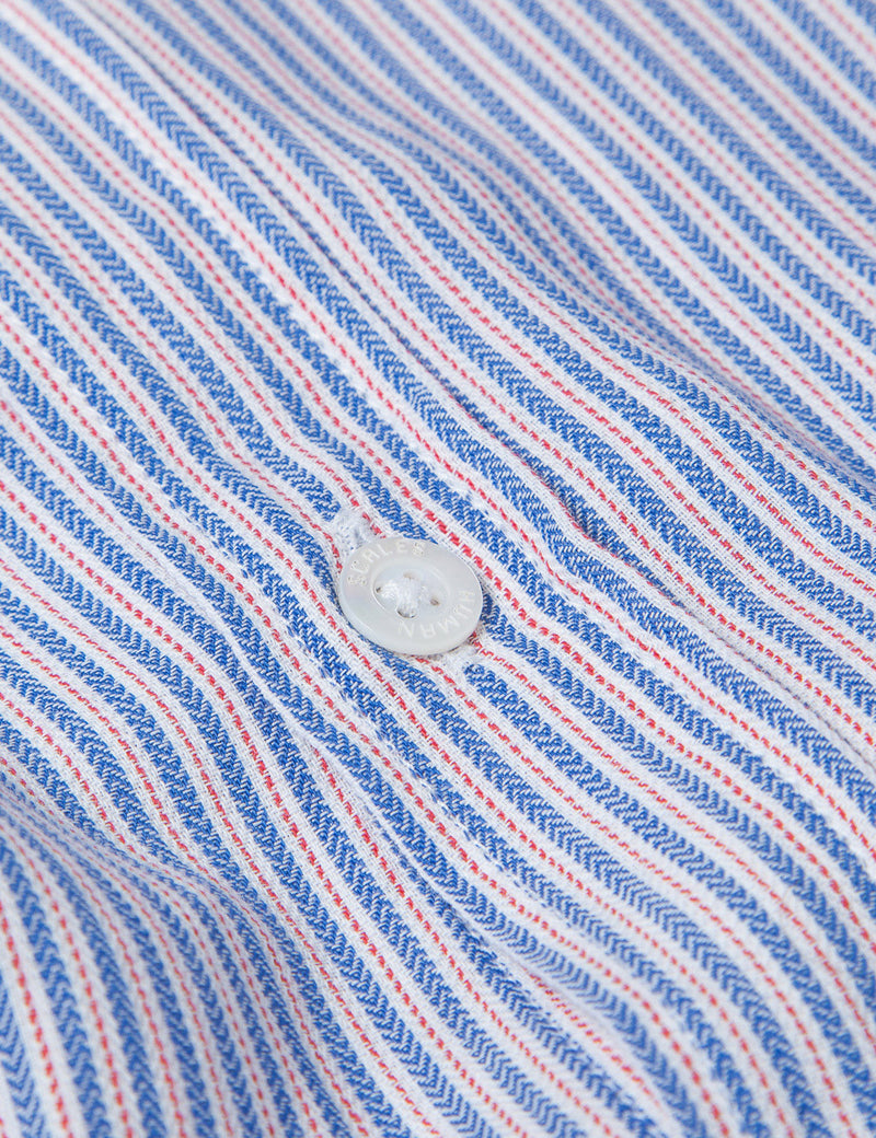 Human Scales Charles Striped Shirt - Blue