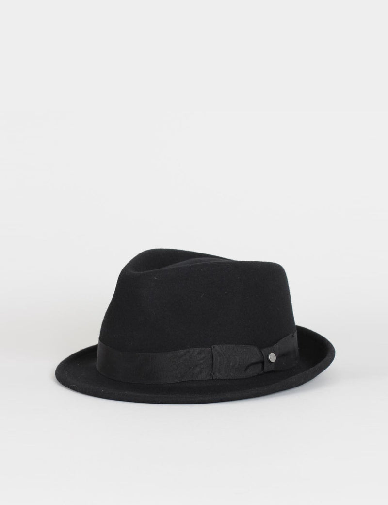 Stetson Richmond Felt Trilby Hat - Black - URBAN EXCESS