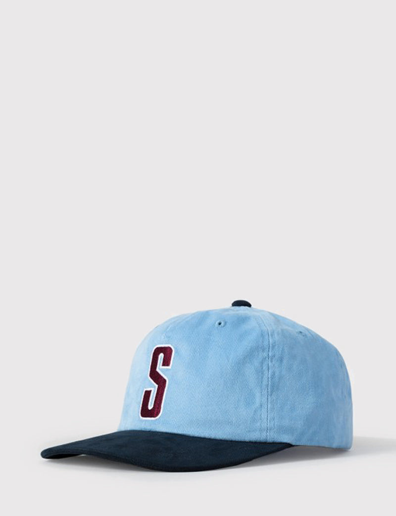 Stussy Vintage S Logo Cap - Light Blue