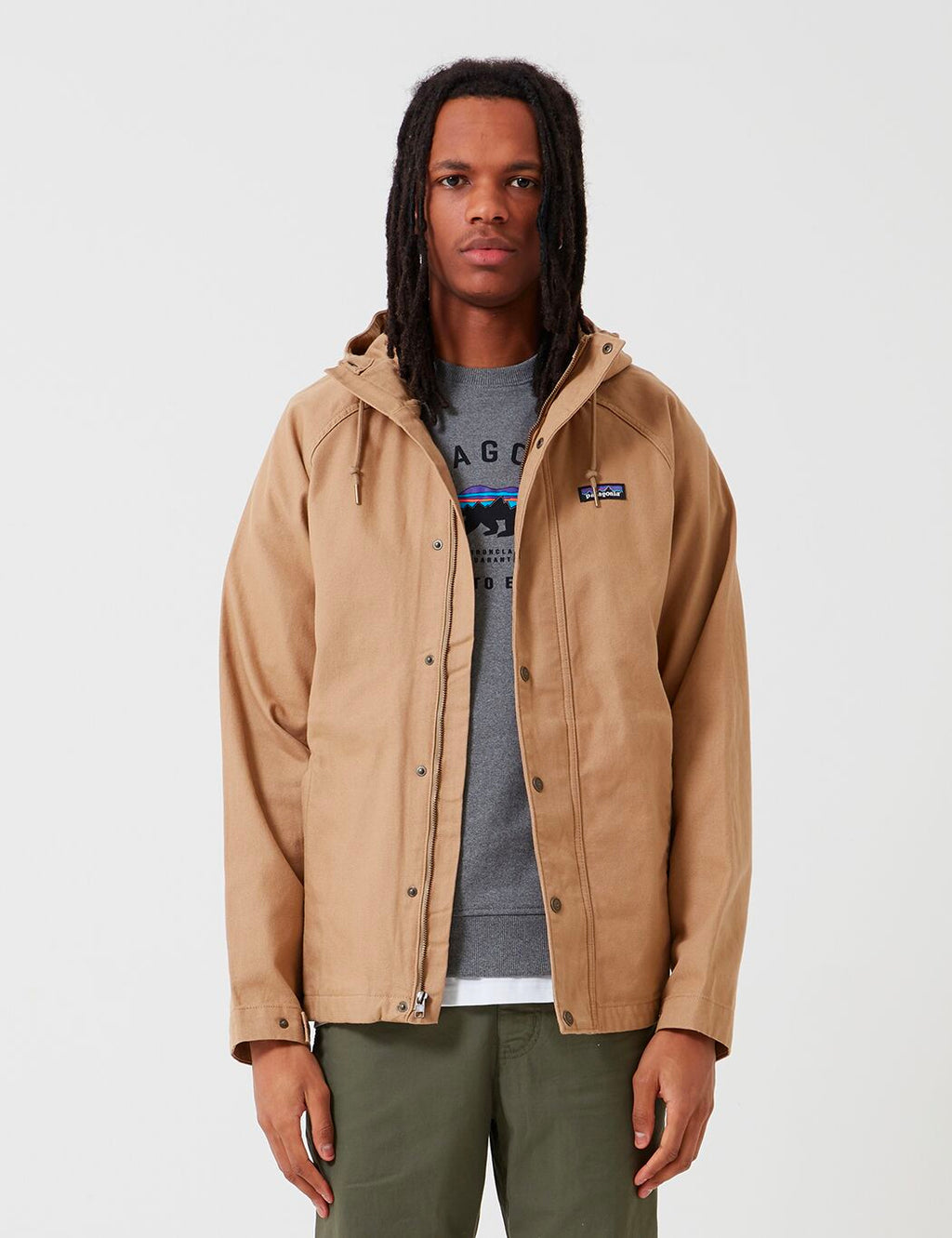 Patagonia organic cotton canvas jacket mojave khaki Clearance