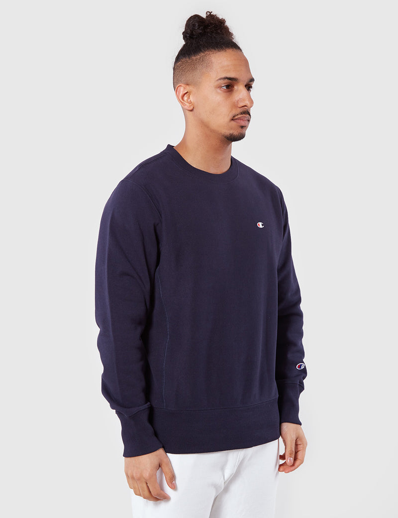 Champion Reverse Weave Sweatshirt - Navy Blue
