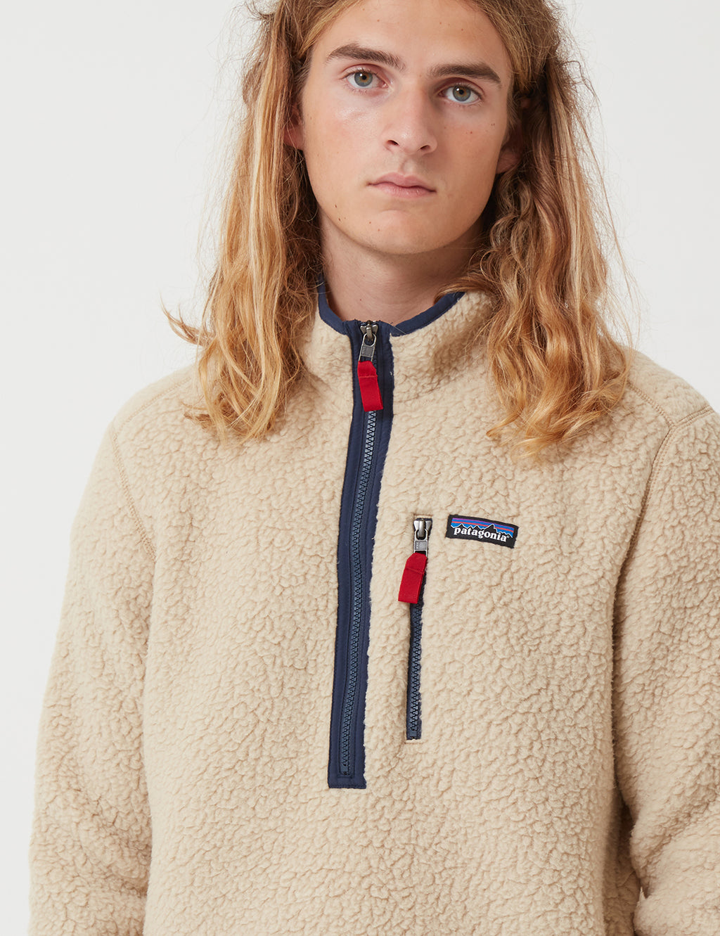 Patagonia retro pile pullover khaki Clearance