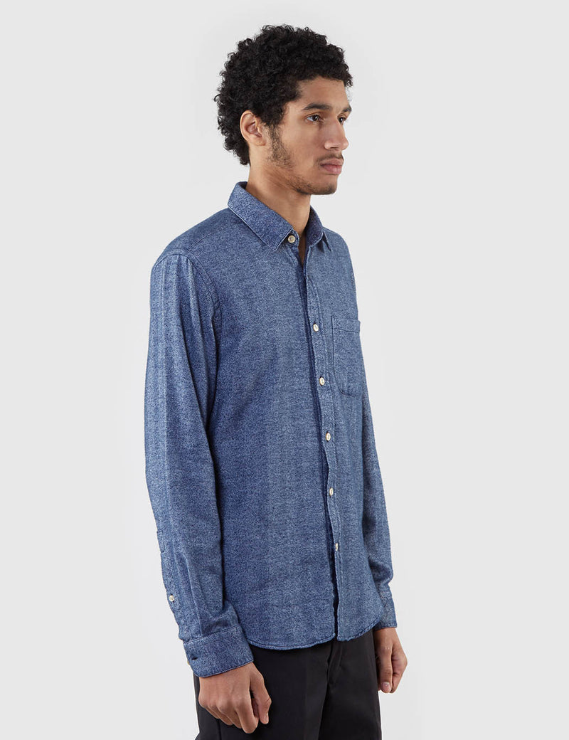Portuguese Flannel Broca Shirt - Blue