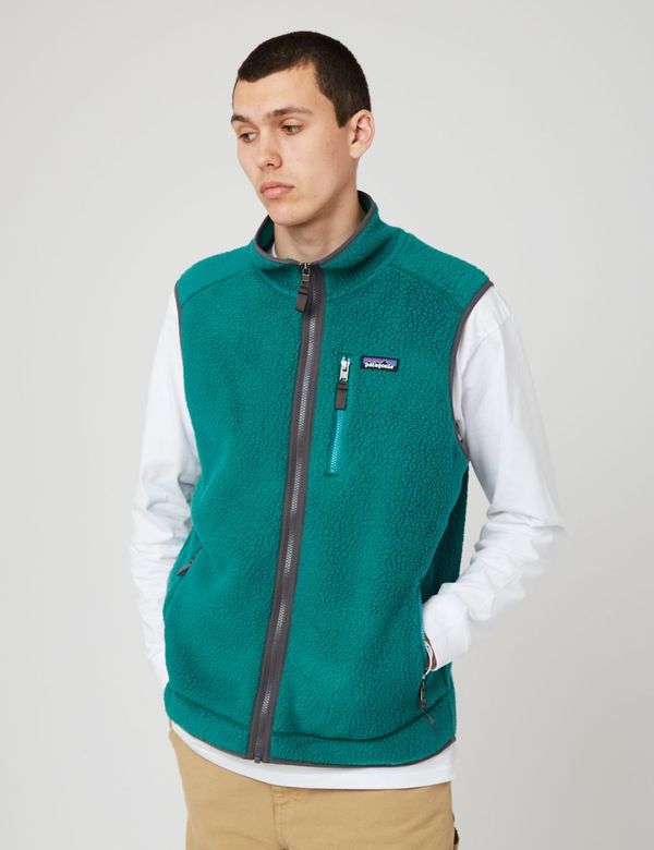 Patagonia fleece vest green Clearance