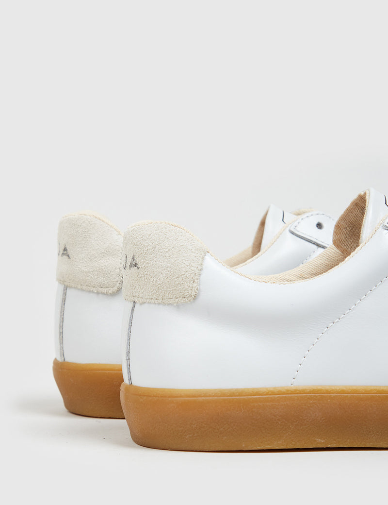 Veja Esplar Low Leather Trainers - Extra White/Natural