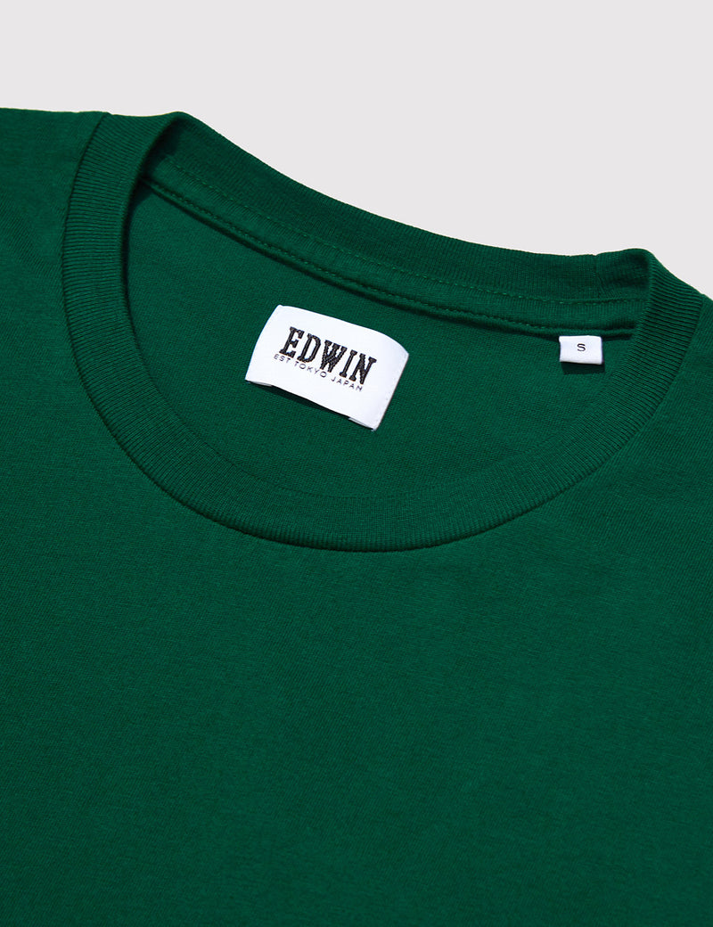 Edwin Pocket T-Shirt - Forest Green