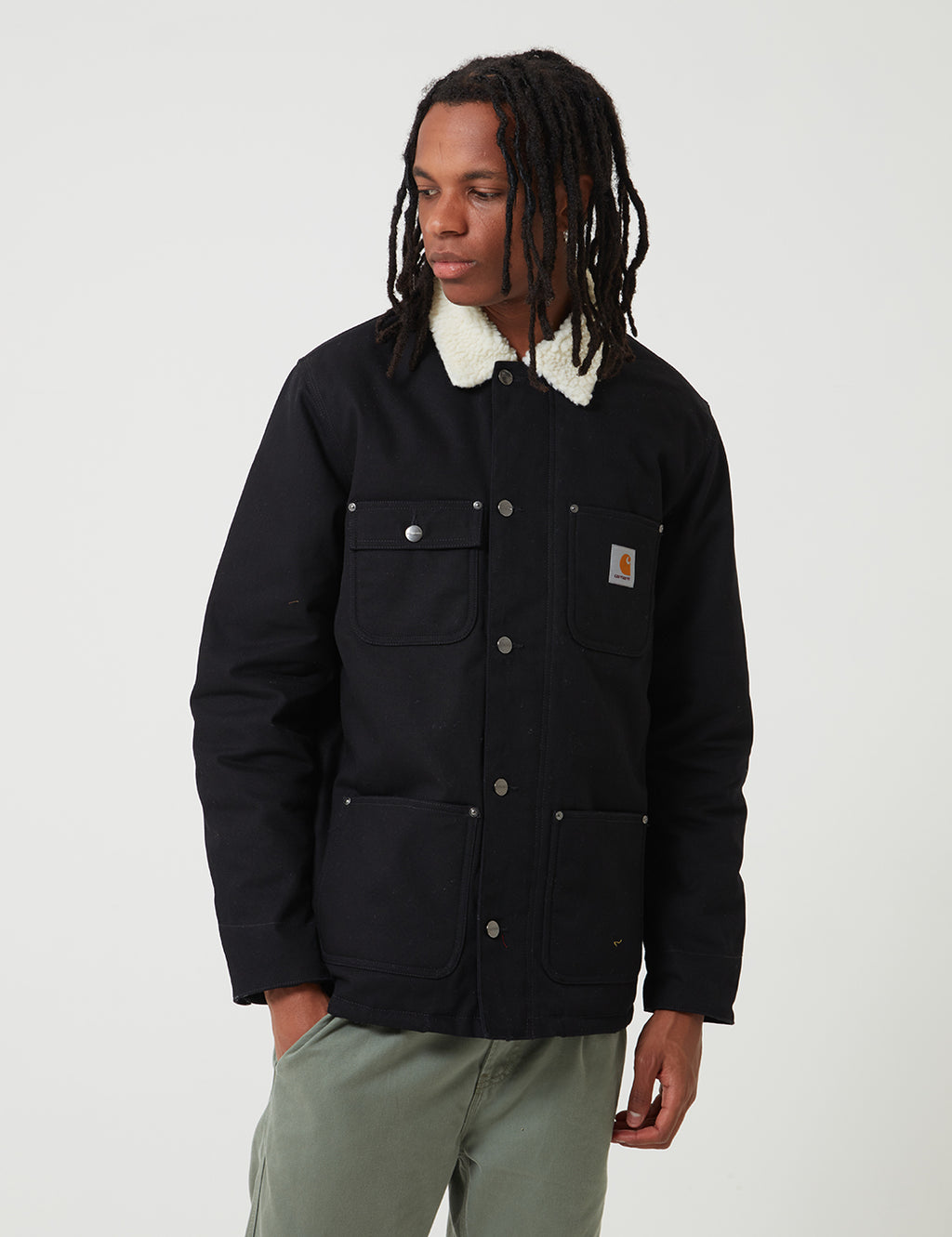 Carhartt fairmount deals coat black