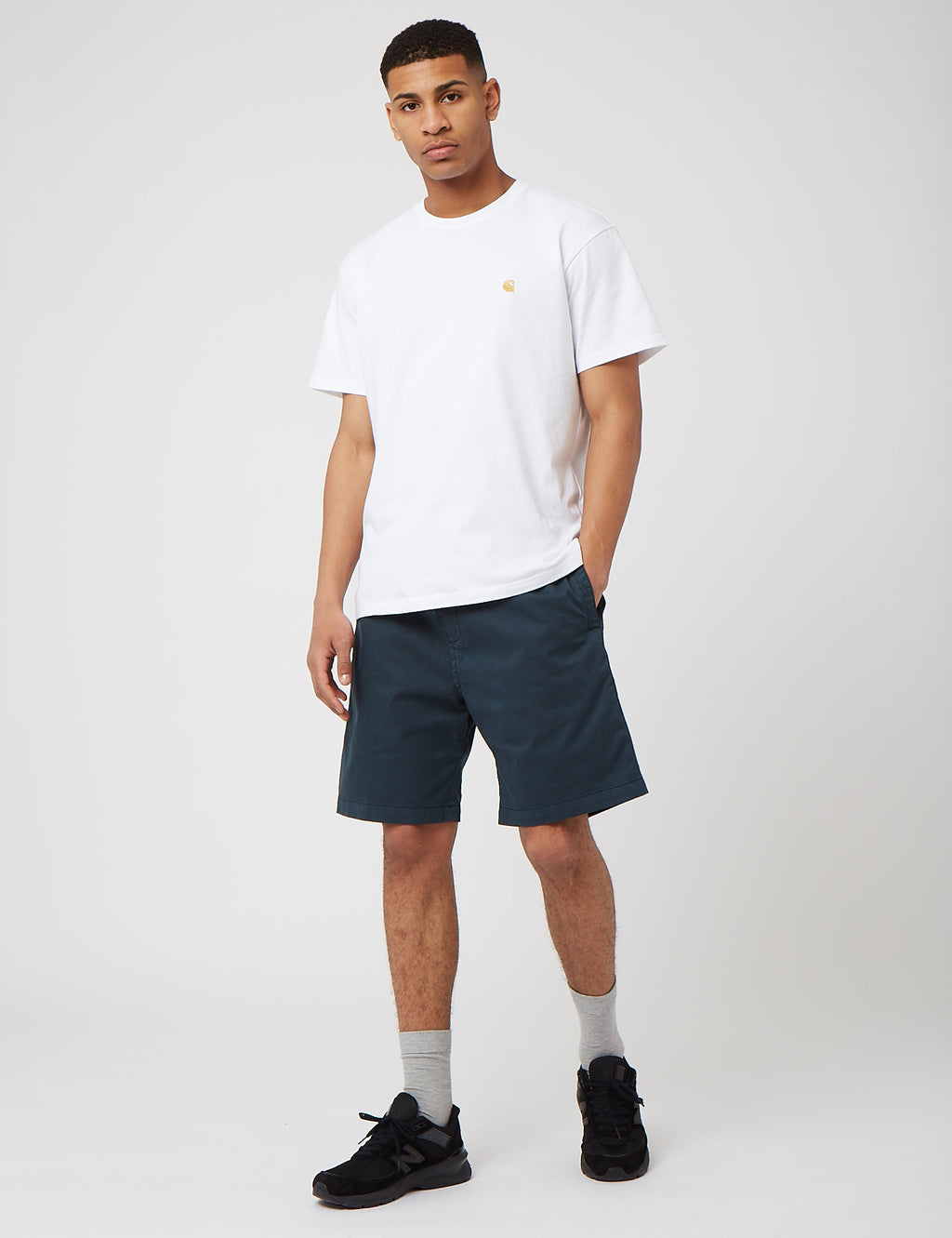 Carhartt WIP Lawton Shorts Relaxed Deep Lagoon Green URBAN EXCESS