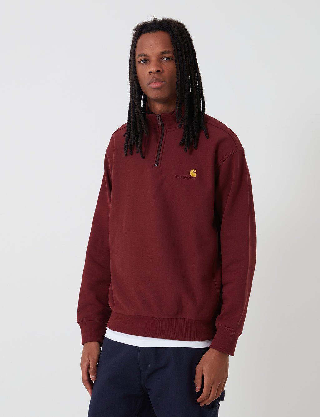 Dark crimson carhartt hoodie sales