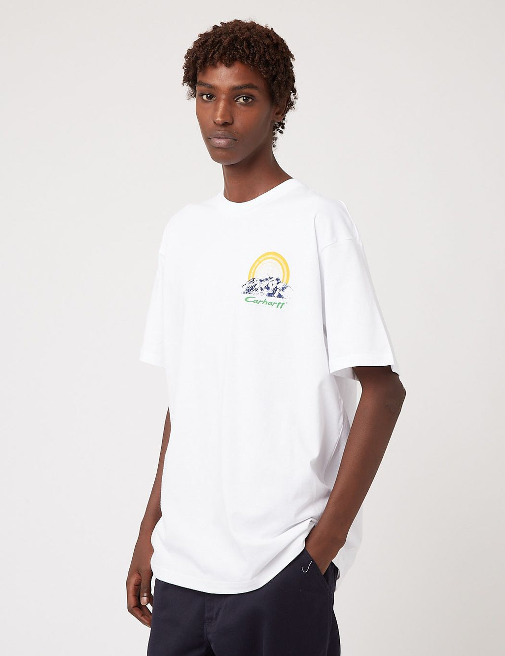 Carhartt S/S Mountain T-Shirt White T-shirts : Snowleader
