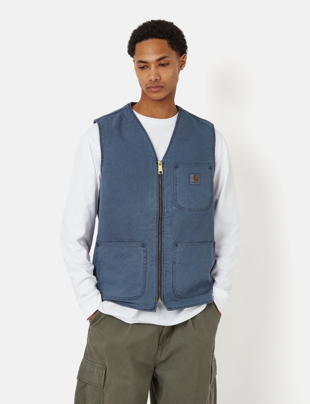 Carhartt WIP Arbor Vest Storm Blue I Urban Excess. URBAN EXCESS