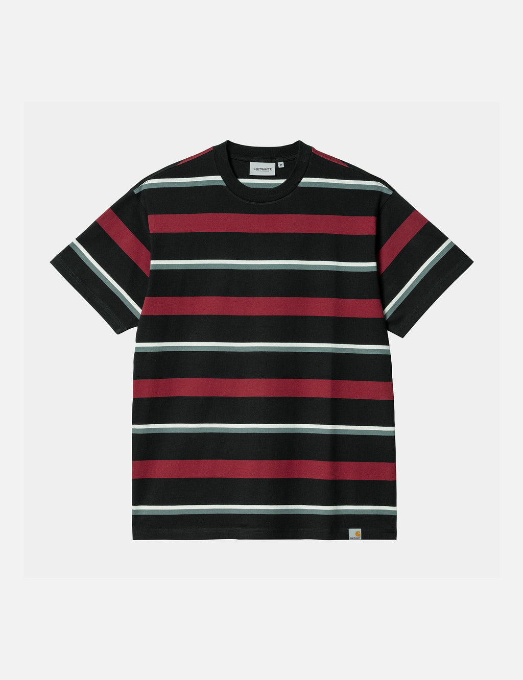 Carhartt-WIP Bowman Stripe T-Shirt - Corvina Burgundy I