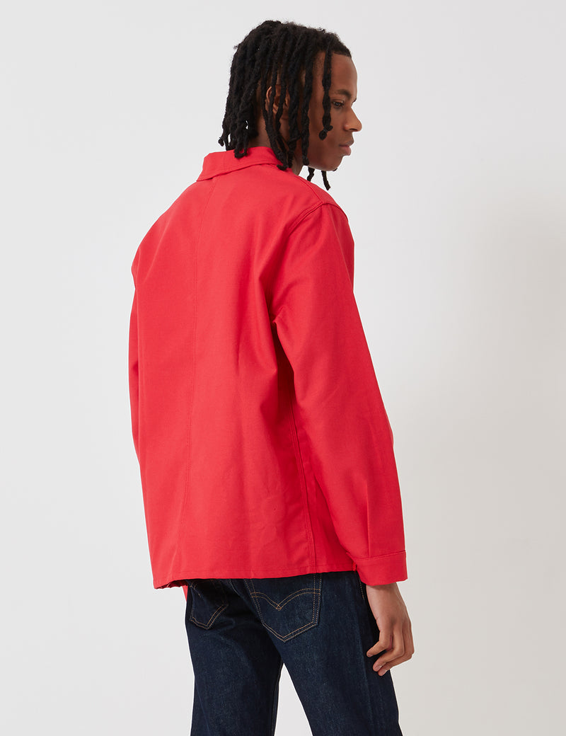 Le Laboureur Cotton Work Jacket - Red