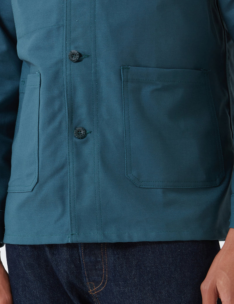 Le Laboureur Cotton Drill Work Jacket - Teal Green