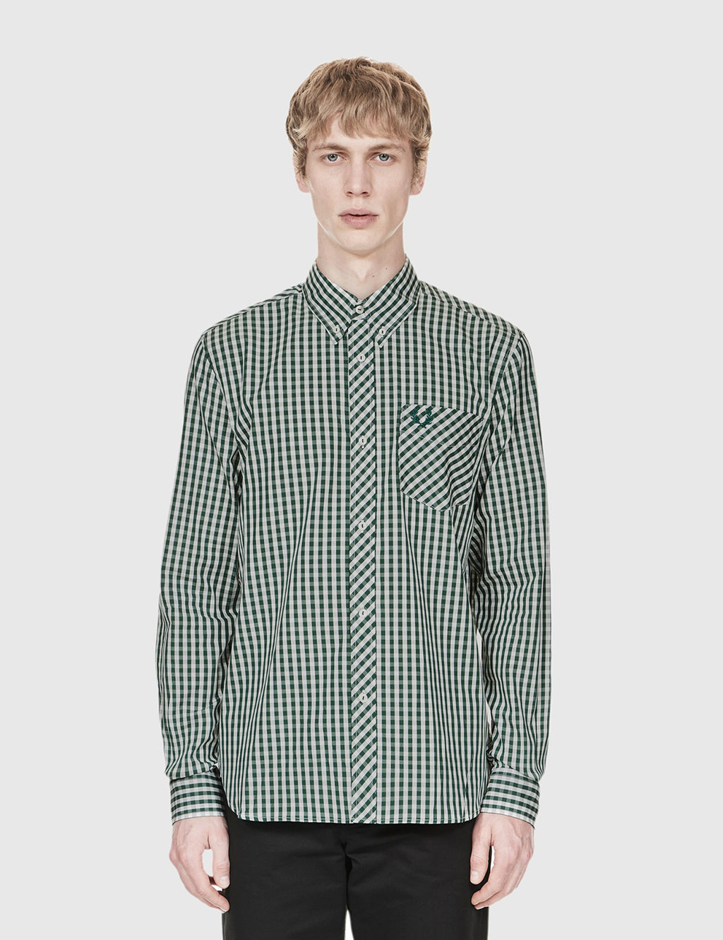 Fred perry gingham clearance shirt