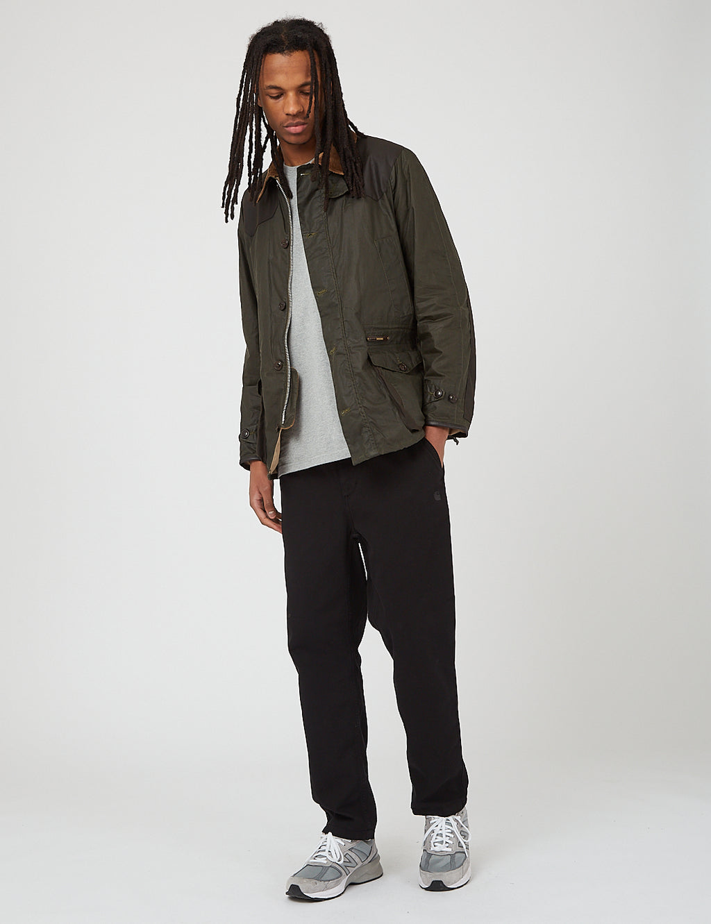 Barbour Gold Standard Oakby Wax Jacket Olive