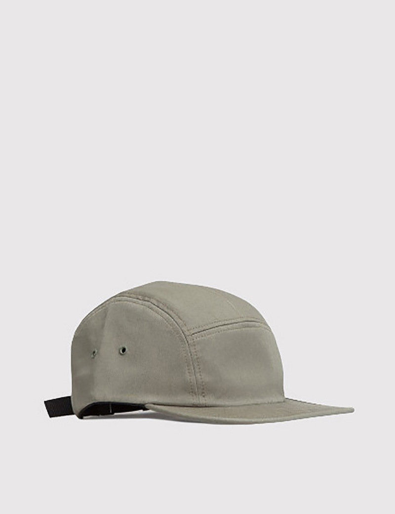 Norse Projects Cotton Gabardine 5-Panel Cap - Dried Olive