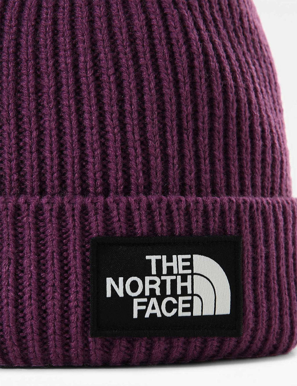 Bonnet en maille côtelée à plaque logo Explore Vert The North Face