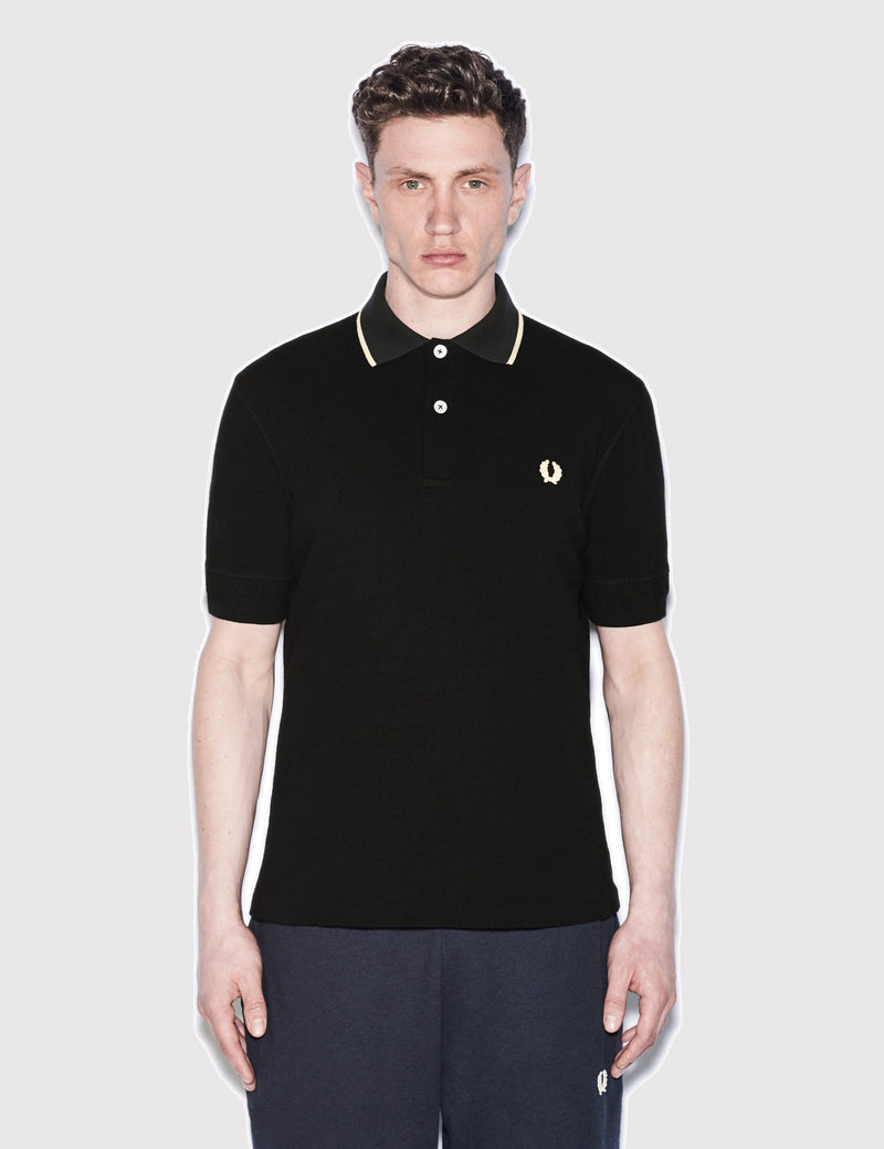 Fred Perry x Nigel Cabourn Training Pique Shirt - Black