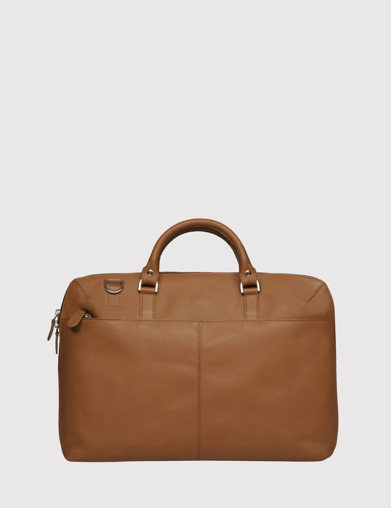 Sandqvist Dustin Briefcase 15" (Leather) - Cognac Brown