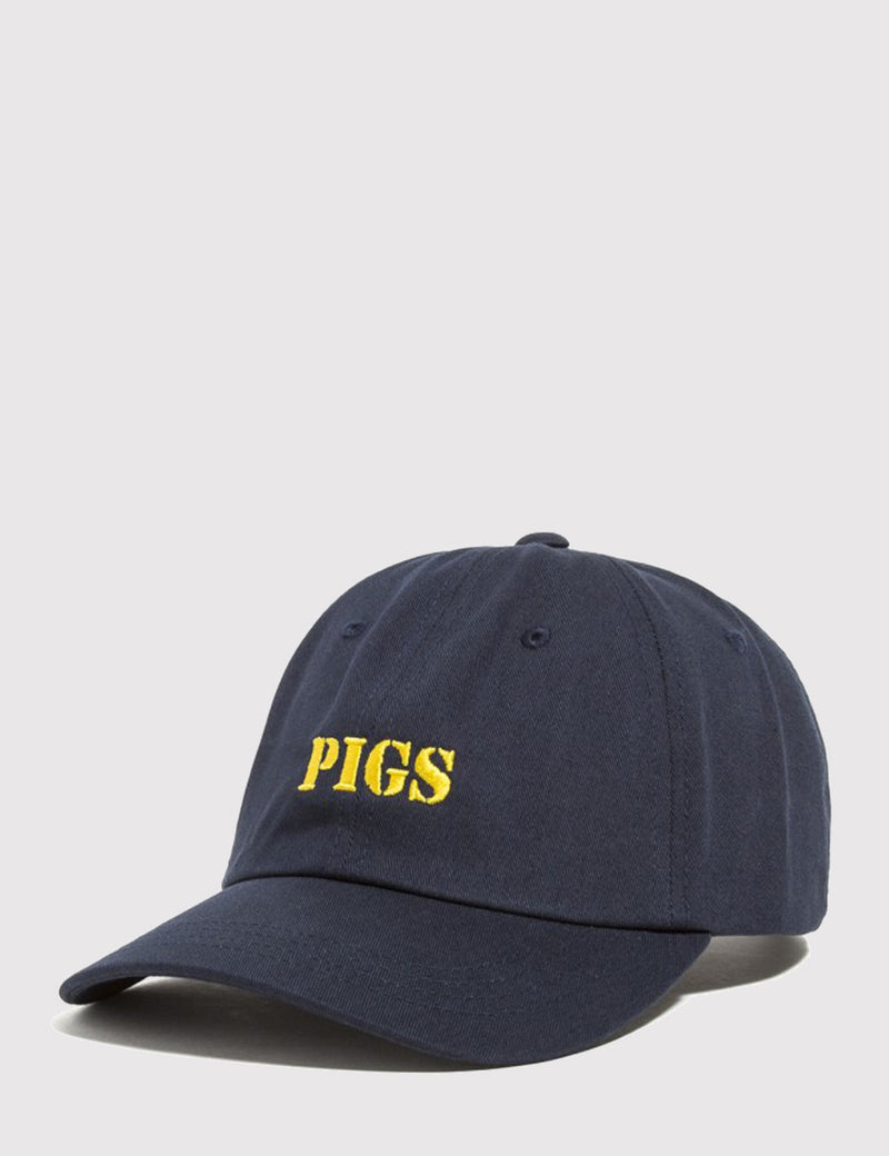 The Hundreds Pigs Curved Peak Cap - Navy