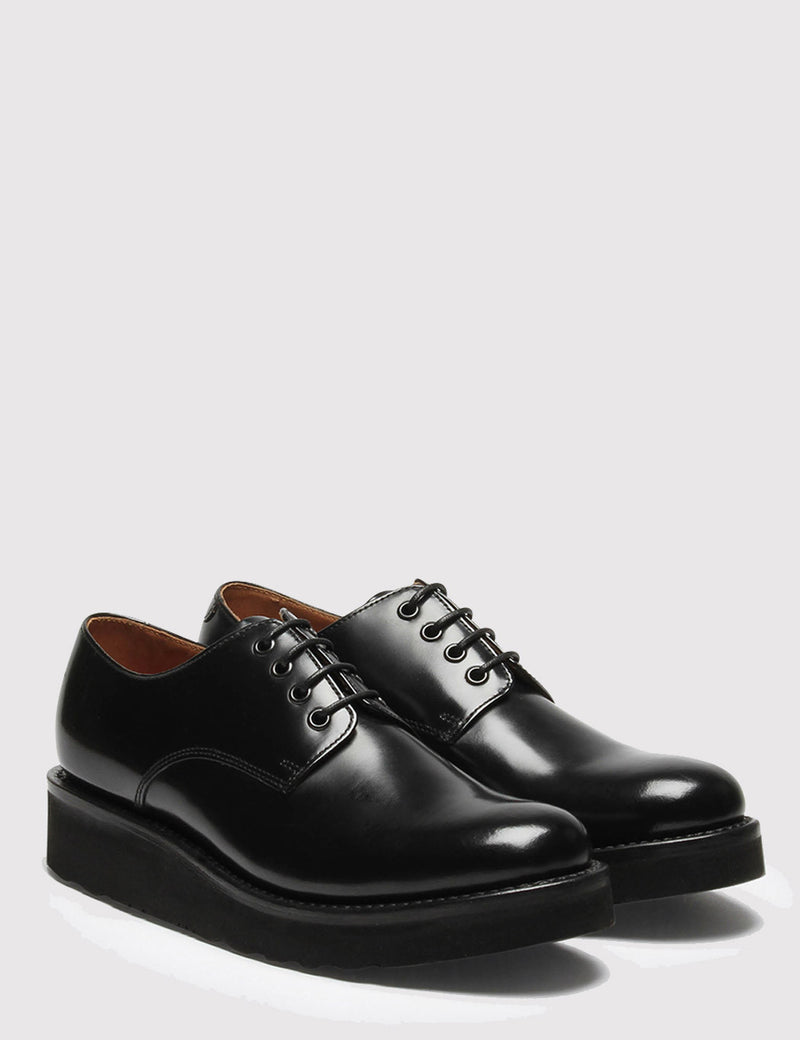Womens Grenson Ivy Derby Shoes - Black