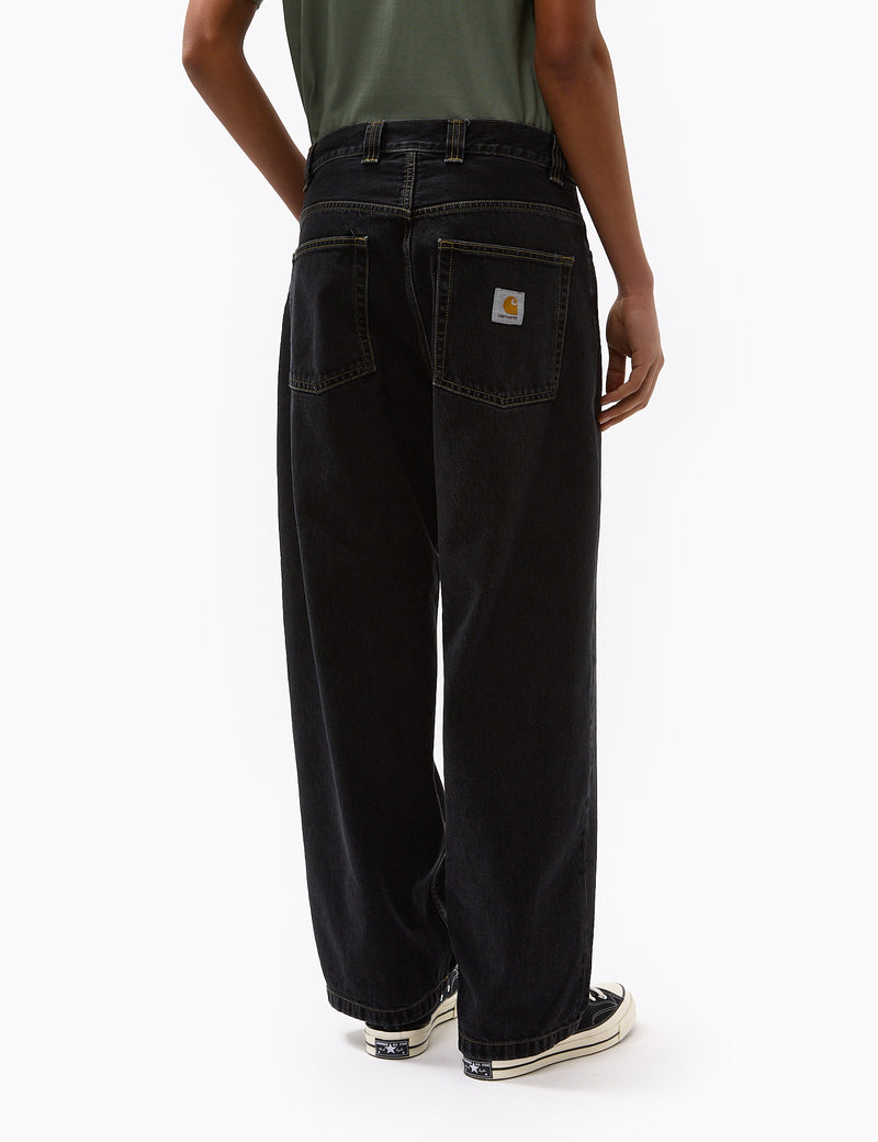 Carhartt-WIP Brandon Pant - Black Stone Washed