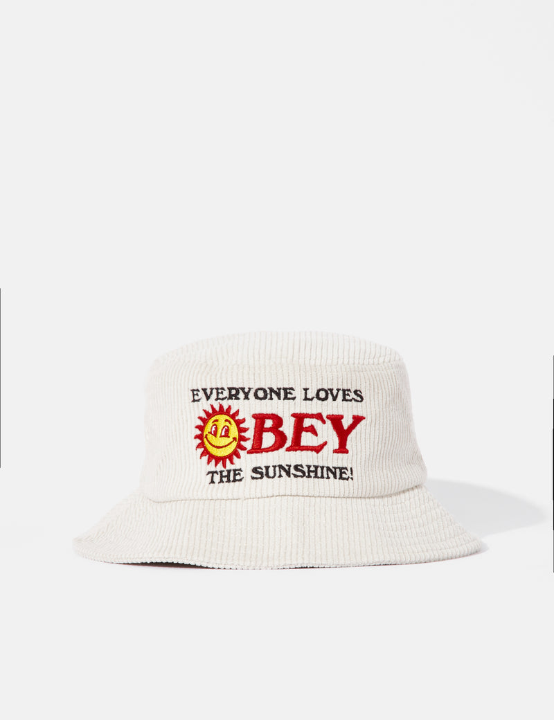 OBEY Sunshine Bucket Hat - Off White