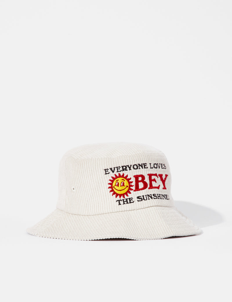 OBEY Sunshine Bucket Hat - Off White