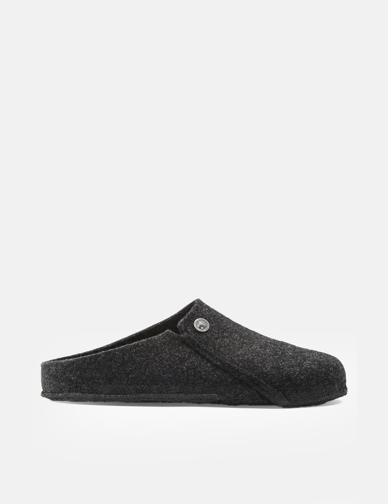 Birkenstock Womens Zermatt Wool Felt Slippers (Narrow) - Anthracite Grey