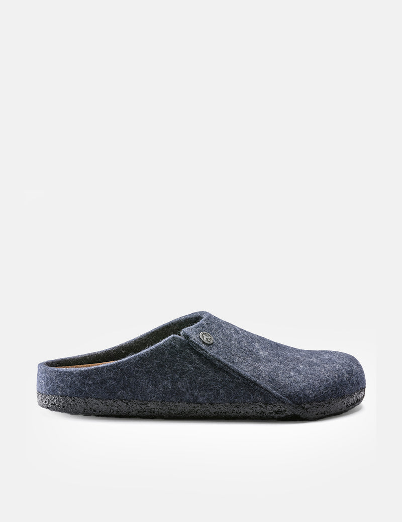 Birkenstock Zermatt Felt Slippers (Regular) - Dark Blue