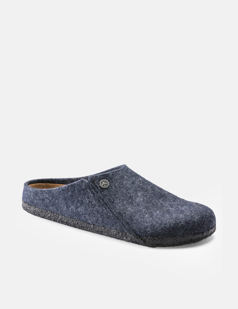 Birkenstock Zermatt Felt Slippers (Regular) - Dark Blue