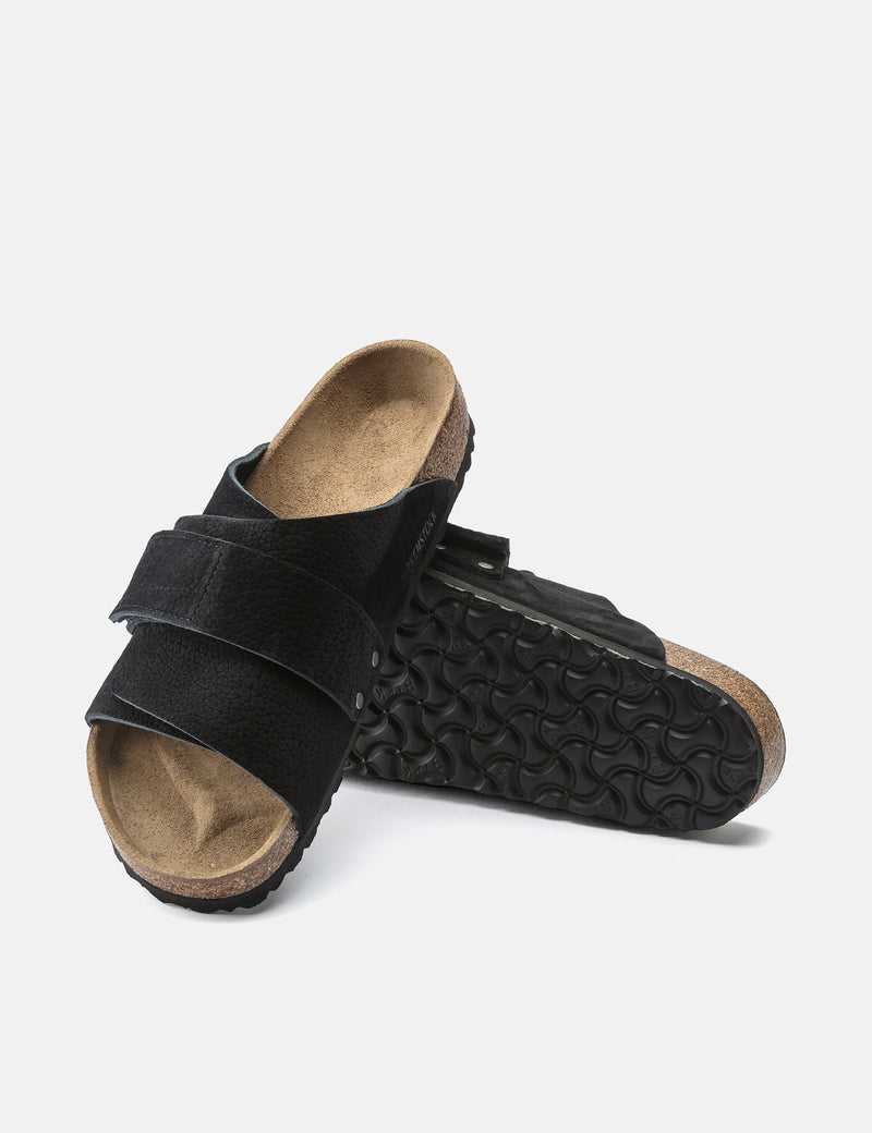 Birkenstock Kyoto Sandal (Nubuck) - Desert Buck Black