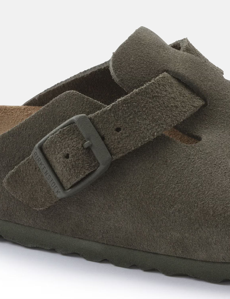 Birkenstock Womens Boston Suede (Narrow) - Modern Thyme