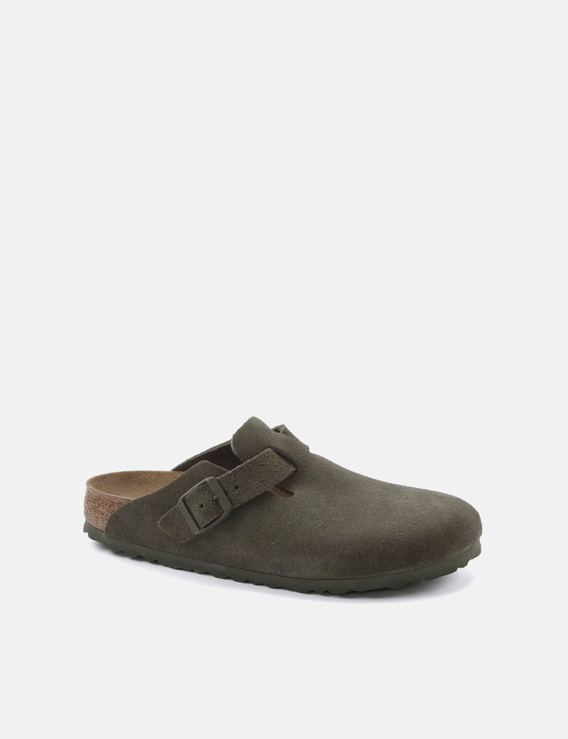 Birkenstock Womens Boston Suede (Narrow) - Modern Thyme