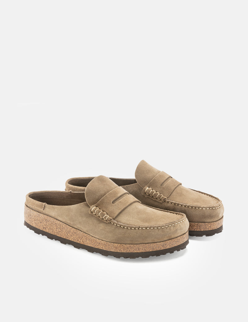 Birkenstock Naples Suede Leather (Regular) - Taupe