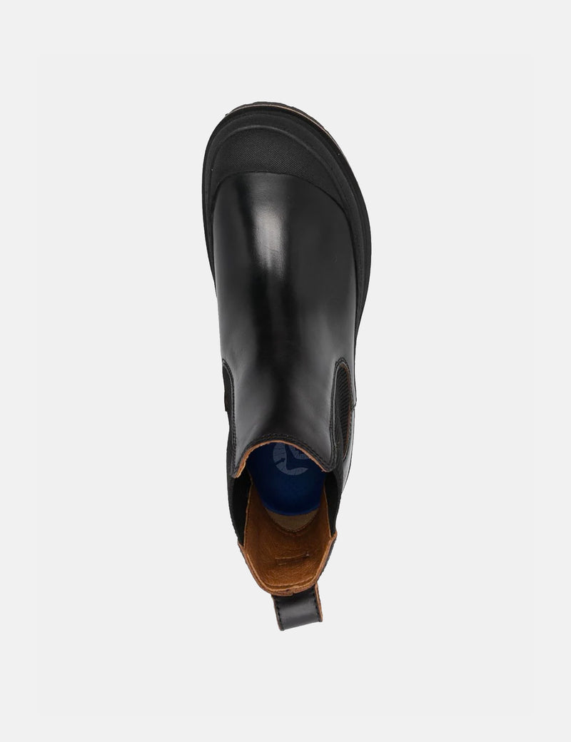 Birkenstock Womens Prescott Natural Leather Slip On (Narrow) - Black