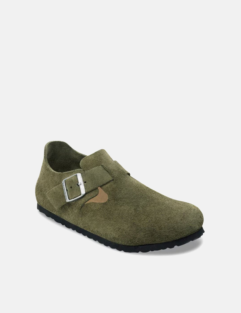 Birkenstock London Suede (Regular) - Thyme Green