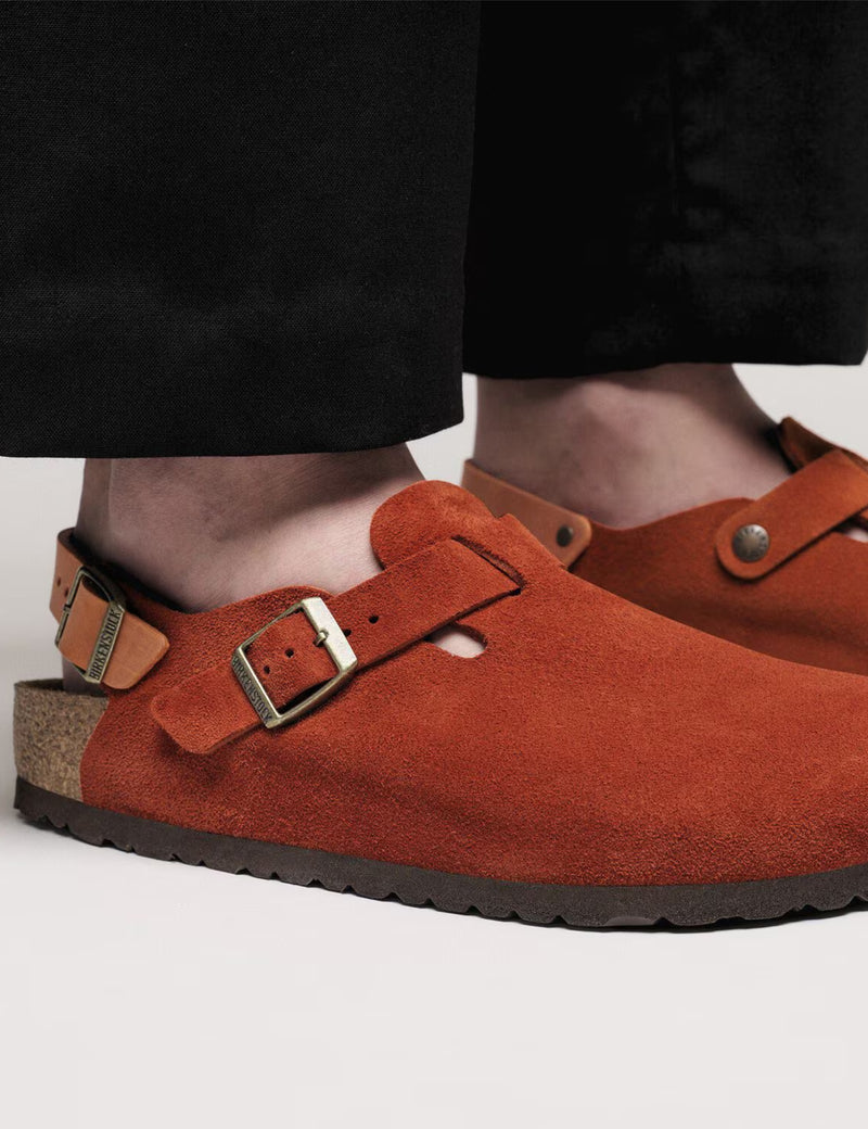 Birkenstock Tokio Suede (Regular) - Rust Brown