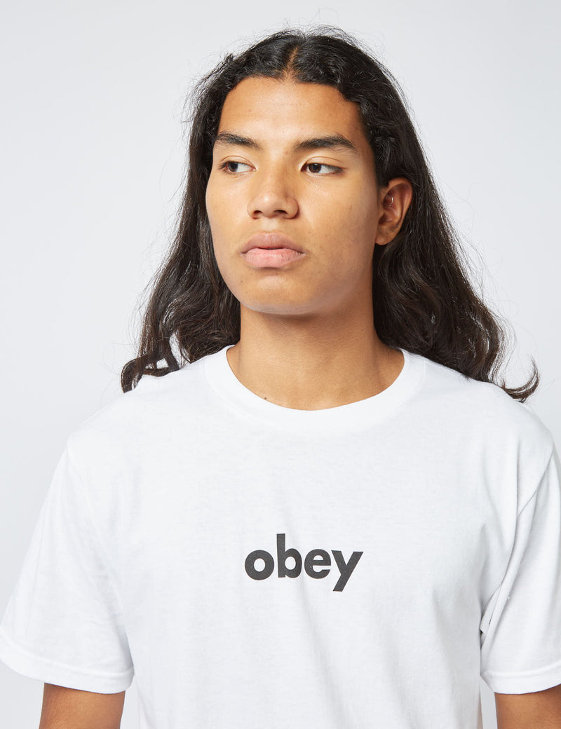 Obey Lower Case 2 Classic T-Shirt - White