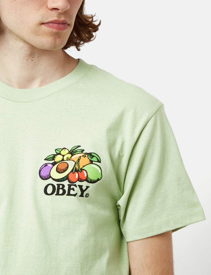 OBEY Bowl of Fruit T-Shirt - Cucumber Green