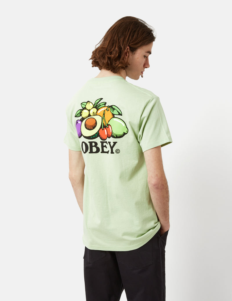 OBEY Bowl of Fruit T-Shirt - Cucumber Green