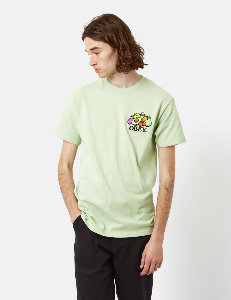 OBEY Bowl of Fruit T-Shirt - Cucumber Green