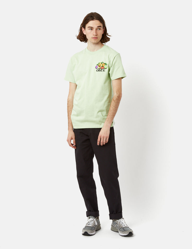 OBEY Bowl of Fruit T-Shirt - Cucumber Green