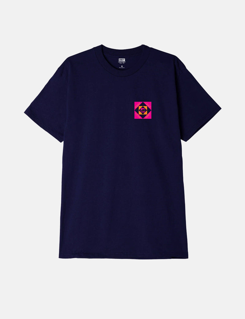 OBEY OP T-Shirt - Navy Blue