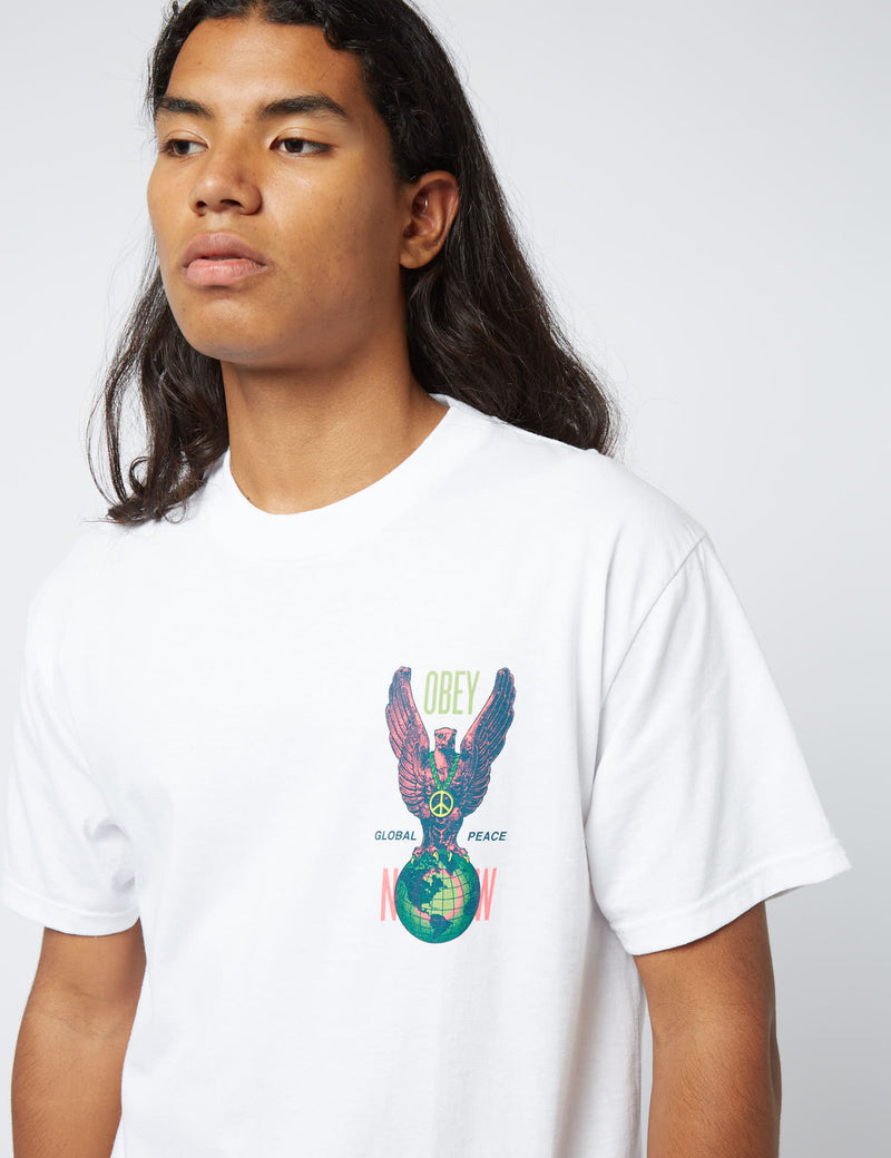 Obey Peace Eagle T-Shirt - White